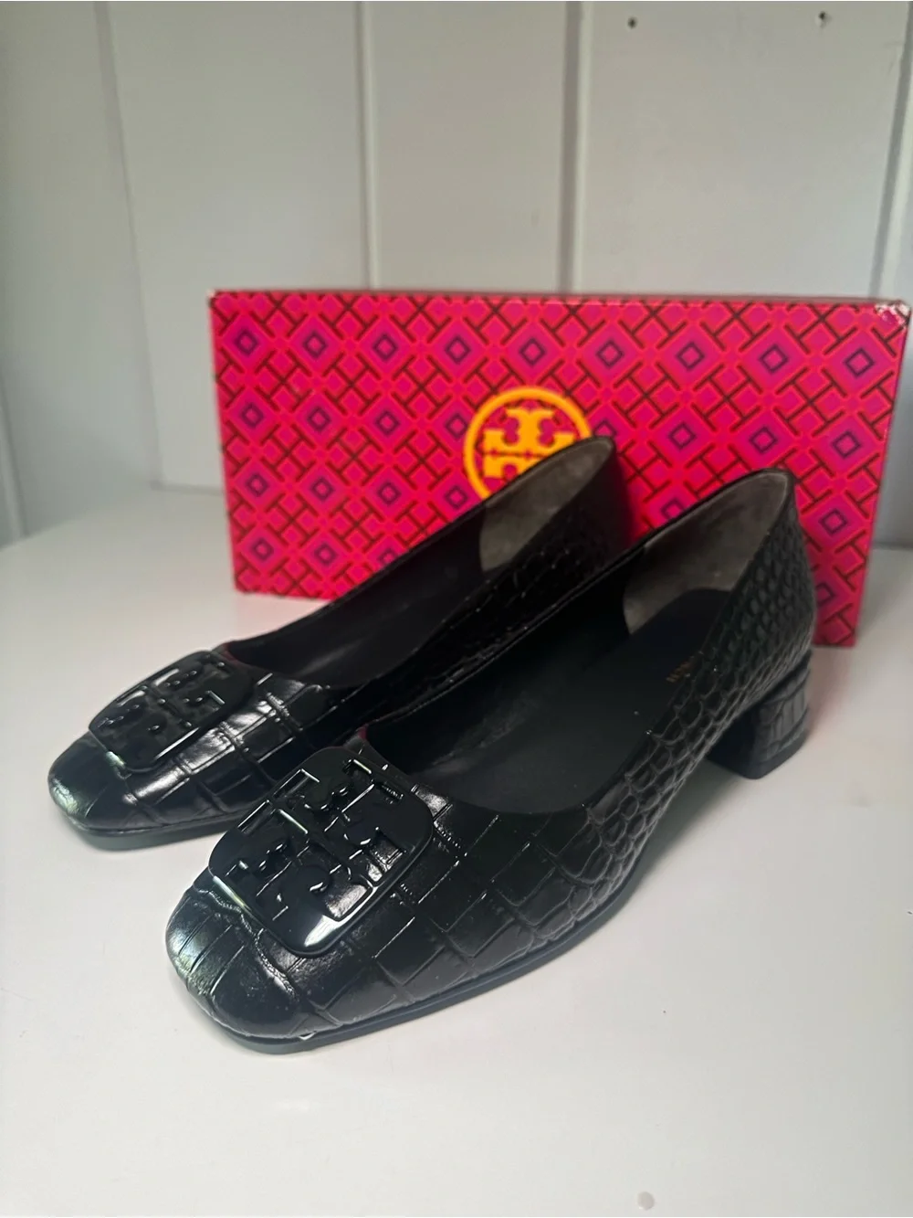 Tory Burch Black Georgia Pumps